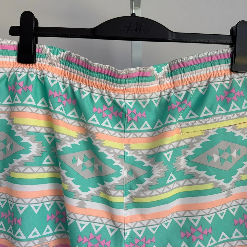 Chubbies XXL Swim Trunks Shorts Aztec Geometric Print Drawstring‎ Menswear